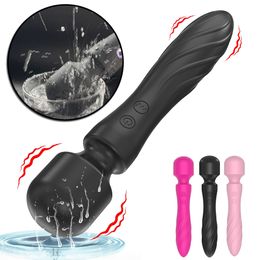 Vibrators Powerful Wand vibrator large head AV body massager G-spot clitoral stimulator adult sex toy 230524