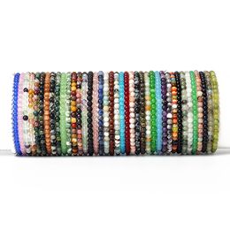 6mm Chakra Stone Beads Energy Bracelet Natural Round Agate Onyx Stretch Bracelet Bangles for Women Men Handmade Yoga Jewelry