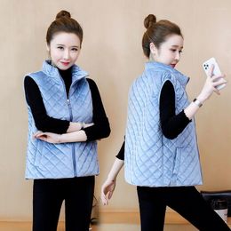 Women's Vests Velvet Winter Jacket Women Sleeveless Coats Cropped Top Korean Fashion Cardigan Plus Size Wholesale Women's Clothing