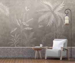 Wallpapers Customised Large-scale 3D Mural Wallpaper European Hand-painted Nostalgic Mediaeval Rainforest Landscape Background Wall