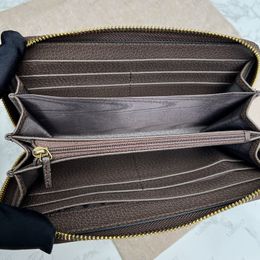 Top quality luxury Designer Men and women Wallet Long Classic canvas Wallet Fashionable Handheld Bag Zipper Design Interior Large Money Clip Card Holder wallet 03