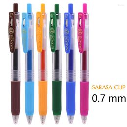 Japan Zebra Sarasa Clip Gel Pen 0.7mm Colored Ink Smooth Ball Pens Kawaii Stationeries JJB15