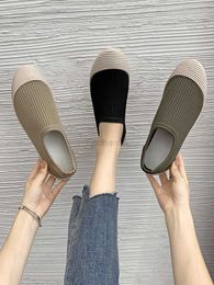 Dress Shoes Comfortable Flat-Bottomed Women's Spring and Breathable Mesh Casual Vulcanized Women Work for Y23