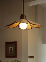 Pendant Lamps Home Decor Light Fixture Japanese Type Hanging Lights For Dinning Room El Decoration Kitchen Wooden Lamp