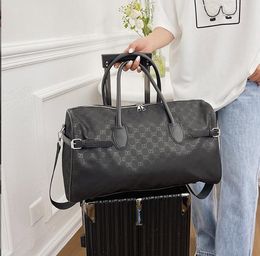 Duffle bag Classic 55 Travel luggage for men pu leather Top quality women crossbody totes shoulder Bags mens womens handbags