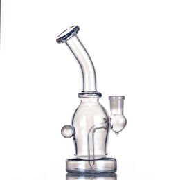 Mini Electroplate Glass Bong Hookahs 6.7 inch Oil Dab Rig Small Water Bongs Hookah with 14mm female joint Smoking Accessories