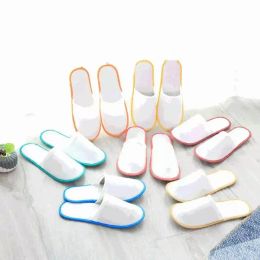 Hotel Room Disposable Slippers Non Woven Fabric Five-star Hotels Inn Homestay Home Non-slip Breathable Wicking Relieve Fatigue Anti-radiation