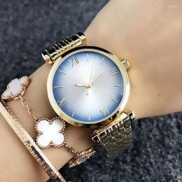 Wristwatches Brand Wrist Watches Women Girl Ladies Style Quartz Casual Steel Metal Band Clock A14