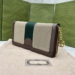 Top quality luxury Designer Men and women Wallet Long Classic canvas Wallet Fashionable Handheld Bag Zipper Design Interior Large Money Clip Card Holder wallet