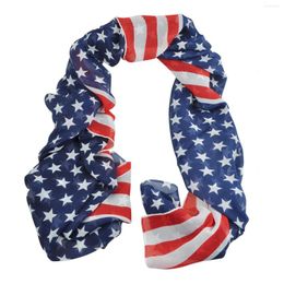 Bow Ties Women Girl Scarves American Flag US Patriotic Theme