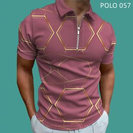Herren-Poloshirts Free MailSummer Herrenbekleidung ZIPPER-Poloshirts mit kurzen Ärmeln, schnell trocknend, atmungsaktiv, bequem, Poloshirts, übergroße Hemd-TOPS 230524