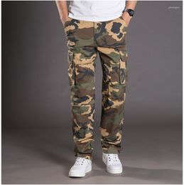 Men's Pants Spring Men&#39;s Cargo Casual Multi Pockets Military Large Size Tactical Men Outwear Army Straight Slacks Long Trousers