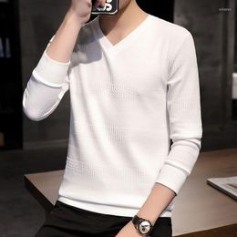 Men's Sweaters Long Sleeve Knit Pullover Sweater For Male Spring Autumn Knitted Pullovers Slim Fit Bottoming Shirt Pull Homme Q333