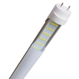 T8 4Ft Led Tube Light Replacement 6500k G13 72W 4 Row Cold White (Bypass Ballast) 150W Equivalent , 7200 Lumen, Dual-End Powered Frosted Milky Cover AC 85-277V usastar