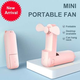 New TINTON LIFE Portable Fans Mini Handheld Fan USB Recharge Pocket Folding Fan Student Office High Capacity