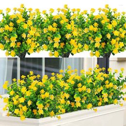 Decorative Flowers 36cm 7 Fork Artificial Camellia Flower Wedding Home Decoration Plastic Fake Gypsophila Bouquet