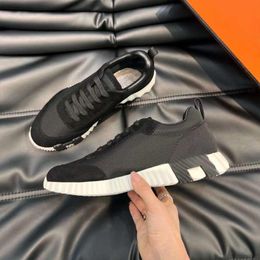 Fashion Men Casual Shoes Depart Soft Bottom Running Sneakers Italy Refined Low Top Grid Leather Designer Breathable Casuals Fitness Outdoor Sports Shoes Box EU 38-45