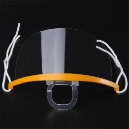 All-match Disposable Transparent Masks Anti Catering Food Hotel Plastic Party Mask Health Care Kitchen Restaurant Tools