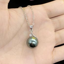 Pendant Necklaces Fashion Silver Colour Chain Round Pearl Necklace For Women Party Jewellery Elegant Accessories Bridal Gifts