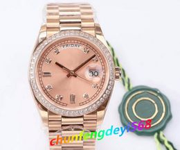 Super Watch Men's Rose Gold Steel Case Automatic Movement BP Factory 36MM Unisex Watches Mother Of Pearl Dial Bpf Stainless Steel Strap Wristmaps Sapphir