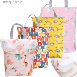 Diaper Bags Multifunctional Baby Diaper Bag Caddy Organizer Reusable Waterproof Wet/Dry Cloth Bag Fashion Mummy StorageTravel Nappy Bag T230525