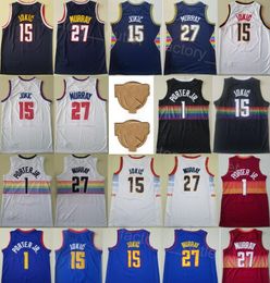 Jamal Murray 27 Basketball Jerseys Finals 2023 Michael Porter Jr 1 Shirt Team Navy Red White Black Earned City Stitched For Sport Fans Breathable Excellent Quality