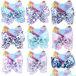 Hair Accessories 8 Siwa Bows Leopard Hairgrips Grosgrain Ribbon Camouflage Hairpin Kids Party Clip Fashion For Girls Drop Delivery B Dhpcc