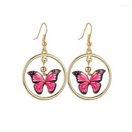 Dangle Earrings YADA Fashion Butterfly Earring Crystal Statement For Women Jewellery Wholesale Circle ER200176