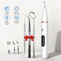 Other Oral Hygiene Ultrasonic Dental Scaler For Teeth Tartar Stain Electric Sonic Dental Cleaning USB Portable Oral Irrigator Dental Stone Removal 230524