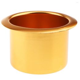 Candle Holders 10pcs Golden Cup Holder Stand Drip Protector Device Aluminum To Prevent Wax Dripping