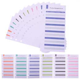 Gift Wrap 24 Sheets Loose-leaf Business Home Tracking Budget Cards Daily Planner For Office Practical