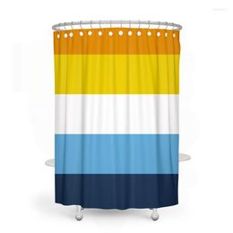 Shower Curtains Aertemisi Aroace Pride Flag Curtain Set With Grommets And Hooks For Bathroom Decor