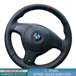 Steering Wheel Covers Customised Car Steering Wheel Cover Original Steering Wheel Braid For BMW M Sport E46 330i 330Ci E39 540i 525i 530i M3 E46 G230524 G230524