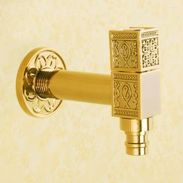 Bathroom Sink Faucets Washing Machine Faucet Wall Mounted Bibcock Gold/Antique/Rose Gold Copper Outdoor Garden Tap Small Taps