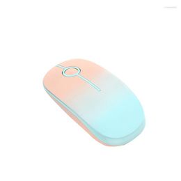 Mice Rechargeable Wireless Silent Mause LED Backlit Ergonomic Gaming Mouse For Laptop PC Nice Gradient