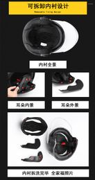 Motorcycle Helmets Free Gift Helmet Half Face DOT Motorbike Electric Safety Double Visor Dual Lens Moto Casque For Adults