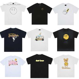 Drew Short High Quality Basic Shirt for Men and Women Tees Smiley Face Printing Oversize Version Star Sleeve Fashion Trendy Design T-shirt P8Z3