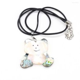 Pendant Necklaces Natural Mother Of Pearl Shell Necklace Cute Panda Shaped Neck Chain Luxury Quality Jewelry Gifts For Men Women