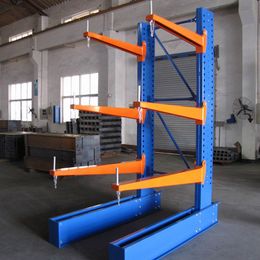 Cantilever shelf Heavy single and double bracket metal aluminum profile pipe plate shelf dragon skeleton material rack