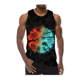 New 3D Printing Funny Summer Rainbow Graphic Tank Top Fashion Men Women Tracksuits Crewneck Vest Plus Size S-6XL Harajuku011