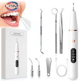 Other Oral Hygiene Electric Sonic Dental Calculus Oral Teeth Tartar Remover Plaque Stains Cleaner Removal Teeth Whitening Portable with LED 230524