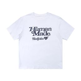 Human Made Men's T Shirts High Quality Harajuku Japan Human Made Girls Dont Cry T Shirt Men Women Heart Print Top Loose Cotton Tees 695