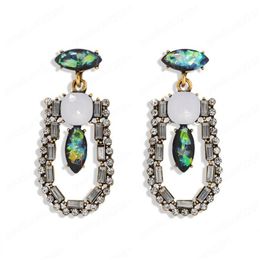 Dangle Chandelier Elegant Fashion Rhinestone Earrings For Women Shiny Charm Crystal Statement Earring Bridal Party Jewellery Drop Del Dhm9I