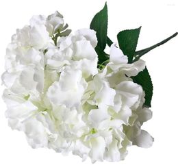Decorative Flowers 5 Heads Artificial Hydrangea Real Looking Decoration For Home/ Design Party Room Arrangements
