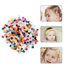 Decorative Flowers 300 Pcs Ribbons Crafts Roses Listones Para Manualidades Mini Flower Small Fabric Appliques