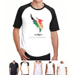Men's T Shirts Style Vintage Tees Short Sleeve Funny Mens Hip-hop Front Printed Illenium Graphic Crewneck T-shirt