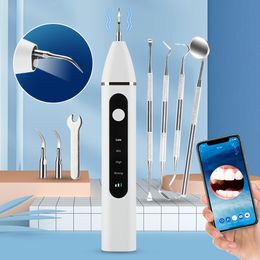 Other Oral Hygiene Electric Sonic Wifi Visual Dental Teeth Whitening Calculus Remover Irrigator Teeth Plaque Cleaner Dental Stone Removal 230524