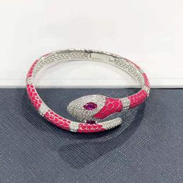 Bangle New Fashion Green Pink Snake Bracelet Female Fluorescent Bracelet Bangle Summer Cool Party Jewellery Zk35