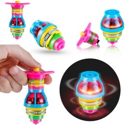 Spinning Top 1Pcs Flash Luminous Tops Toy Colourful Ejection Flashing Led Gyroscope Children Classic Toys 230525