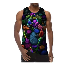 New 3D Printing Funny Summer Rainbow Graphic Tank Top Fashion Men Women Tracksuits Crewneck Vest Plus Size S-6XL Harajuku004